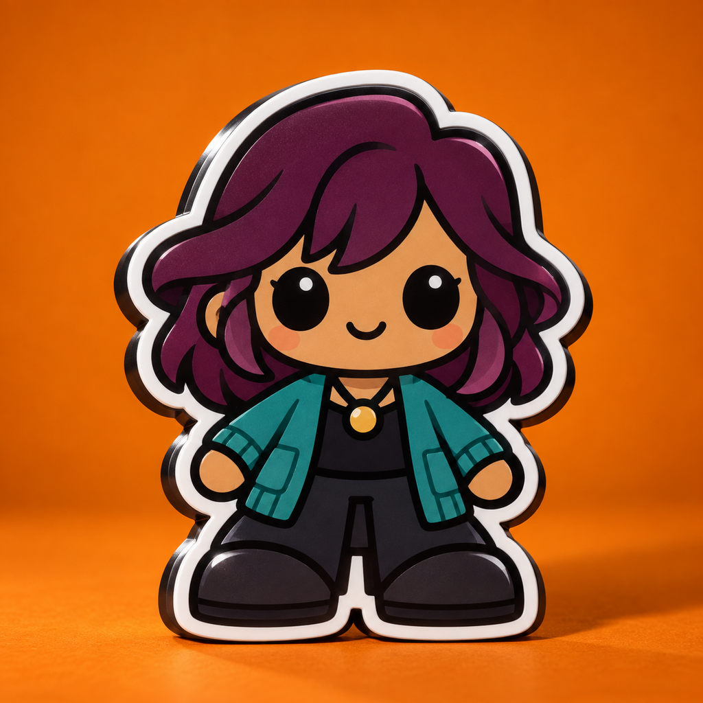 Maya Mibblie original uncostumed charm artwork
