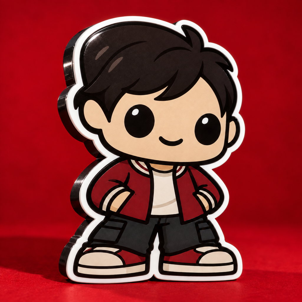 Luca Mibblie original uncostumed charm artwork