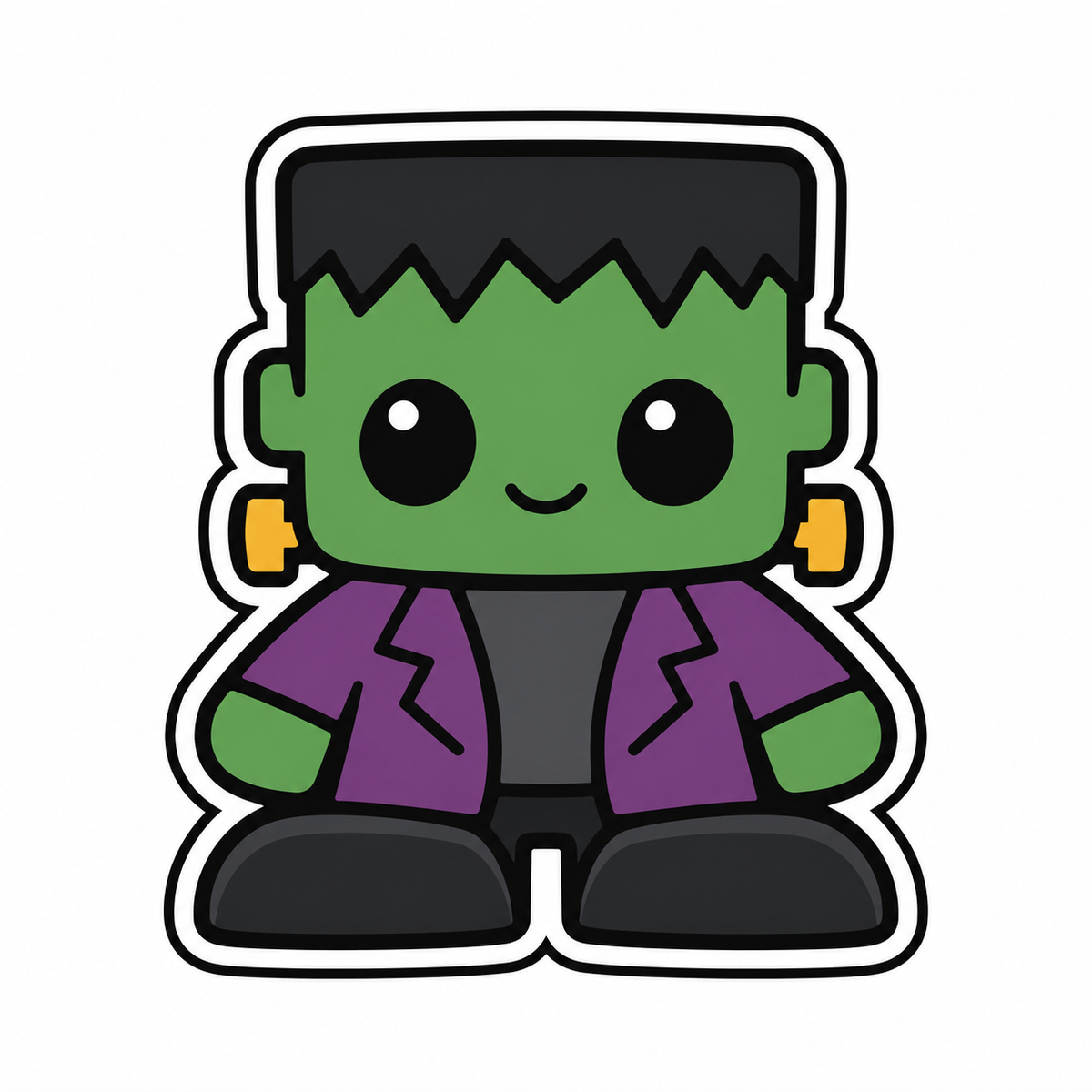 Owen Mibblie Halloween charm, layered Charmpatico design