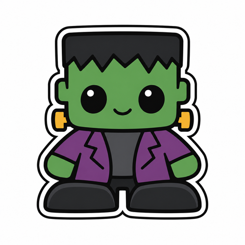 Owen Mibblie Halloween charm, layered Charmpatico design