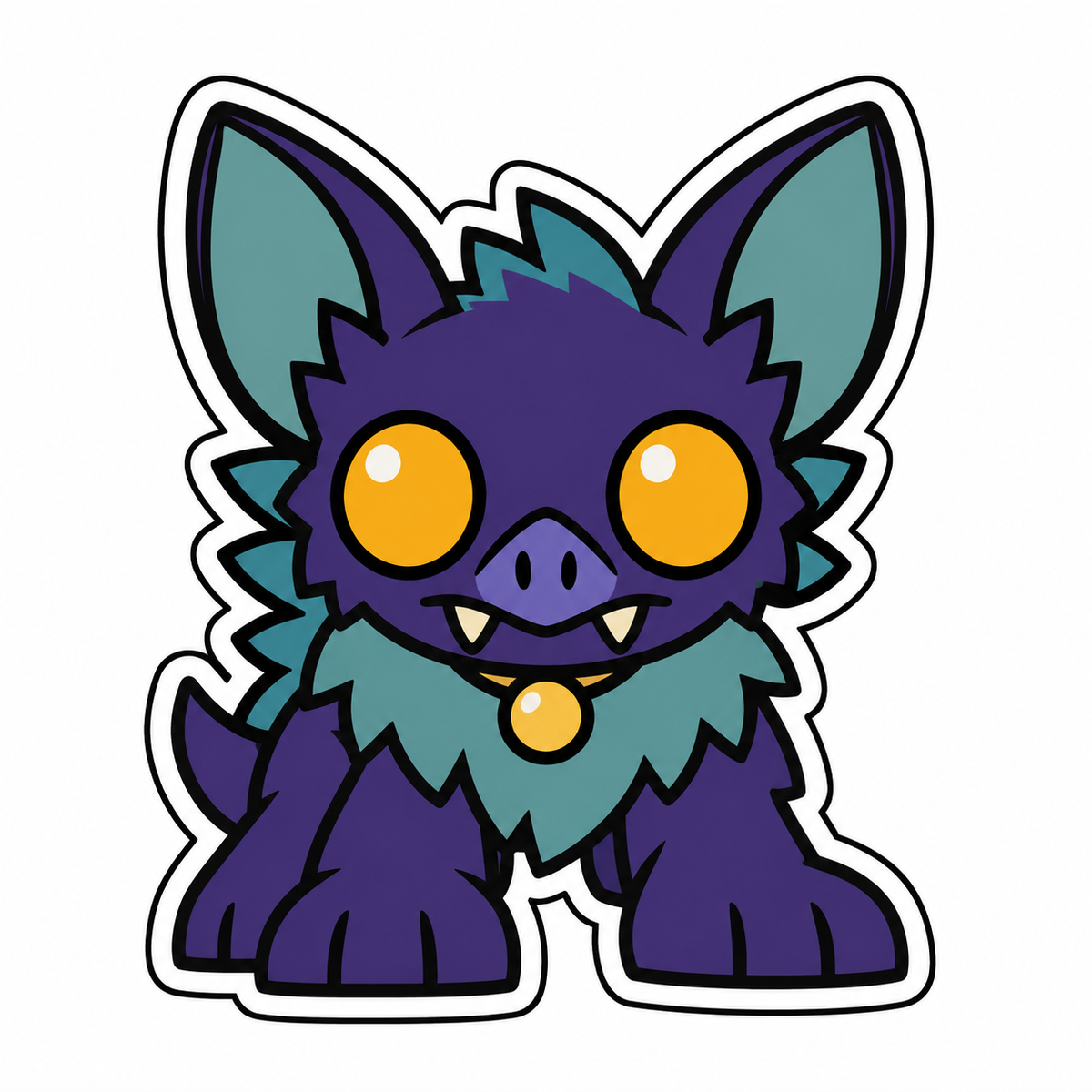 Tessa Mibblie Halloween charm, layered Charmpatico design