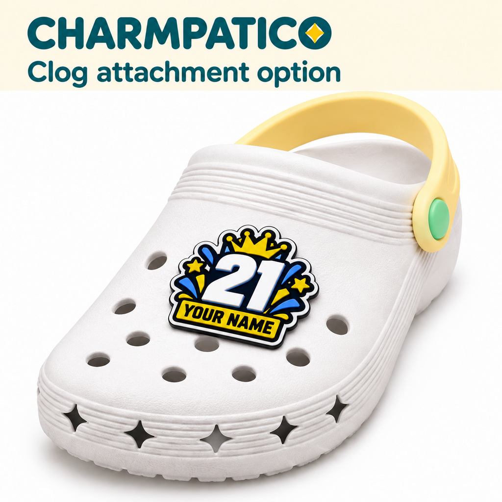 Charmpatico charm on foam clog